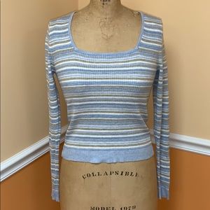 American eagle Brand new striped tight fit sweater